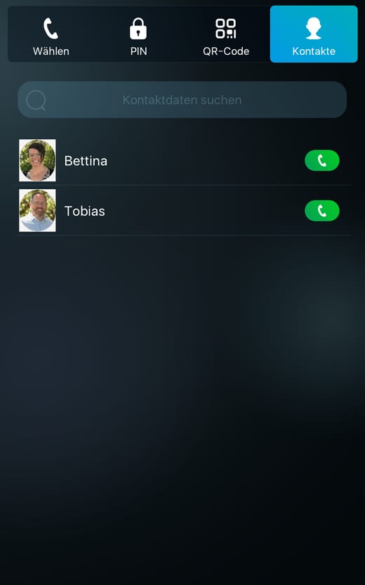 Türstation – Kontakte Bettina und Tobias